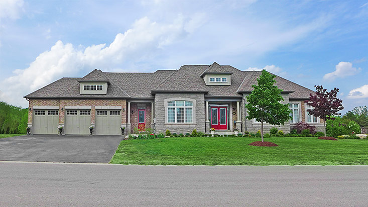 Mono 3+2 Bedroom Bungalow Backing to Green Space