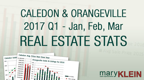 Caledon and Orangeville real estate stats: Mary Klein, Kaitlan Klein