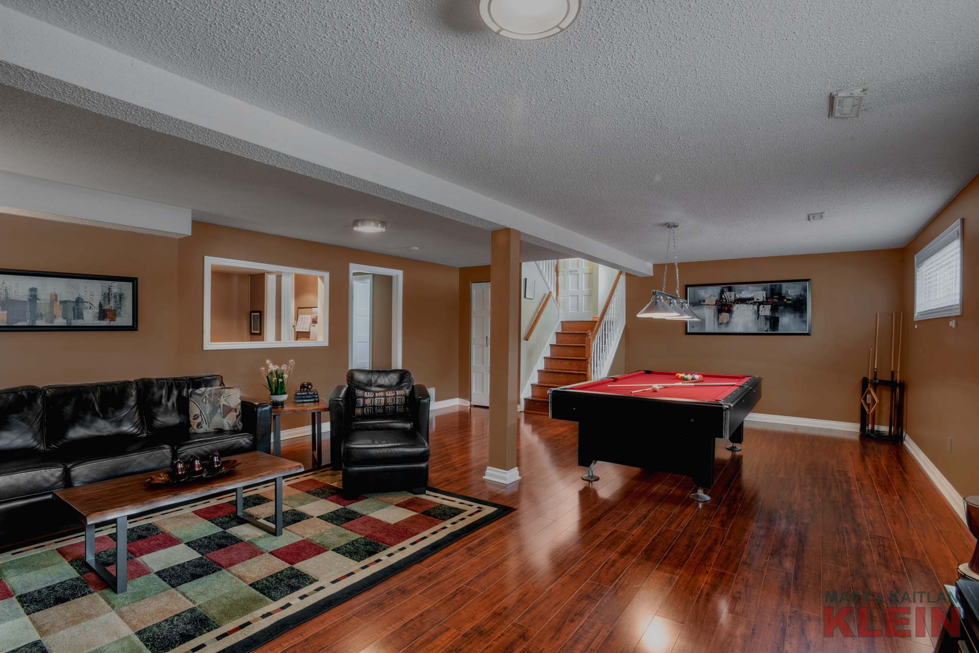 Basement Rec Room, open concept