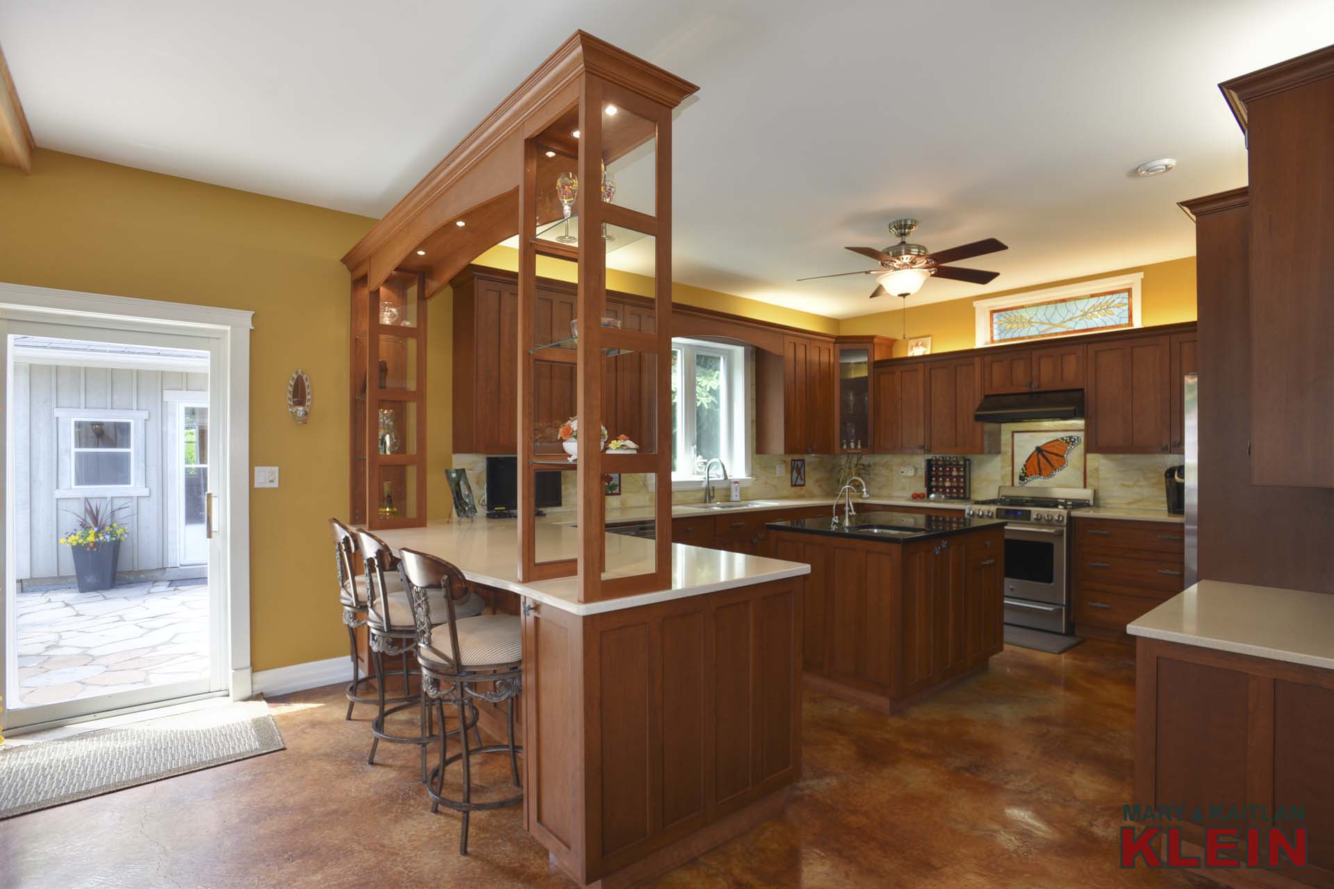 Warm and Inviting Cherry Kitchen 