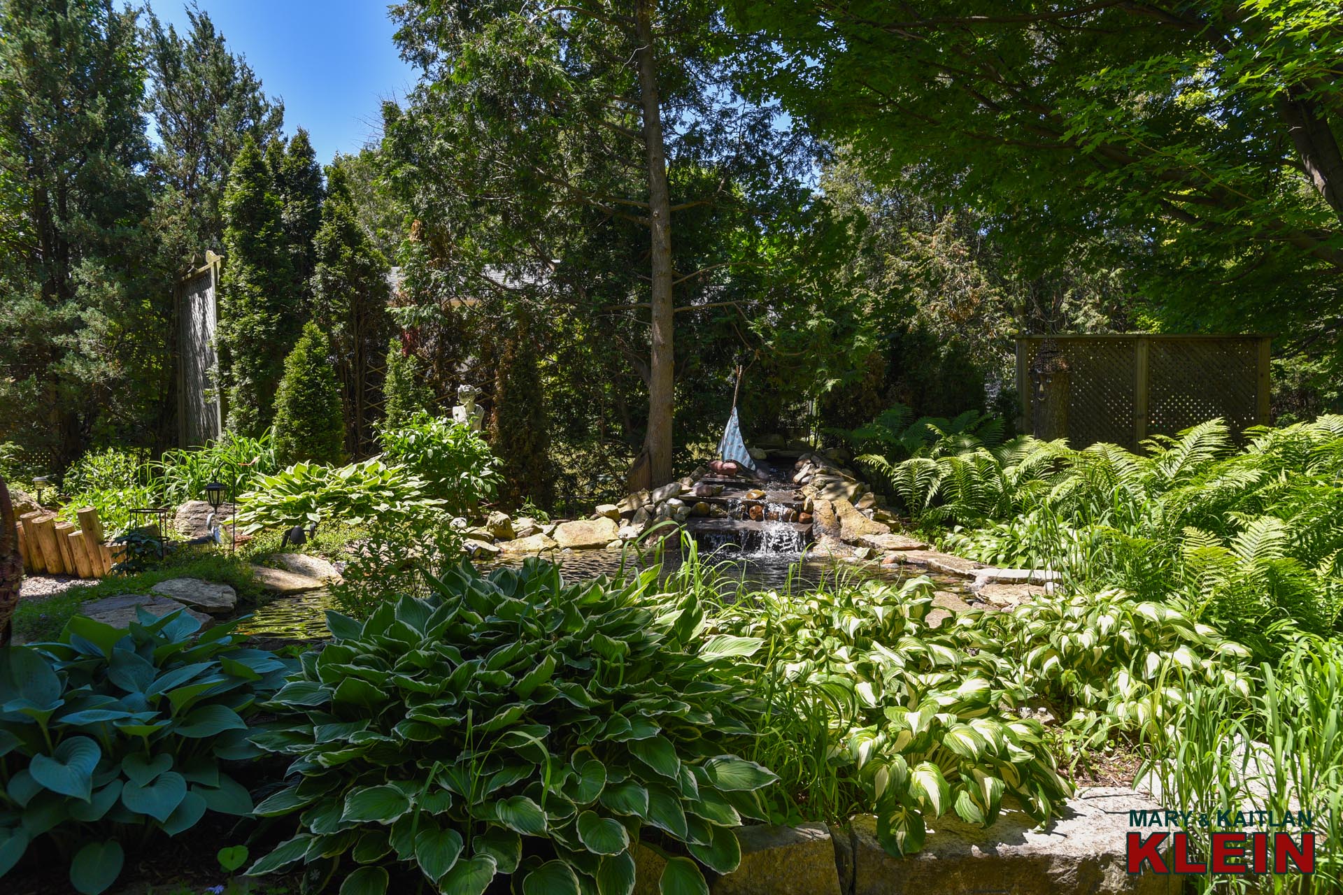 Ornamental pond and water feature