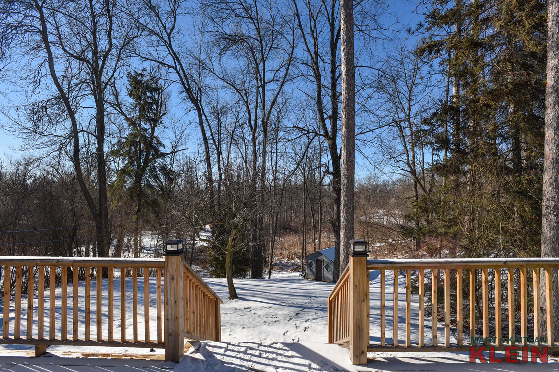 deck, treed, views, river frontage