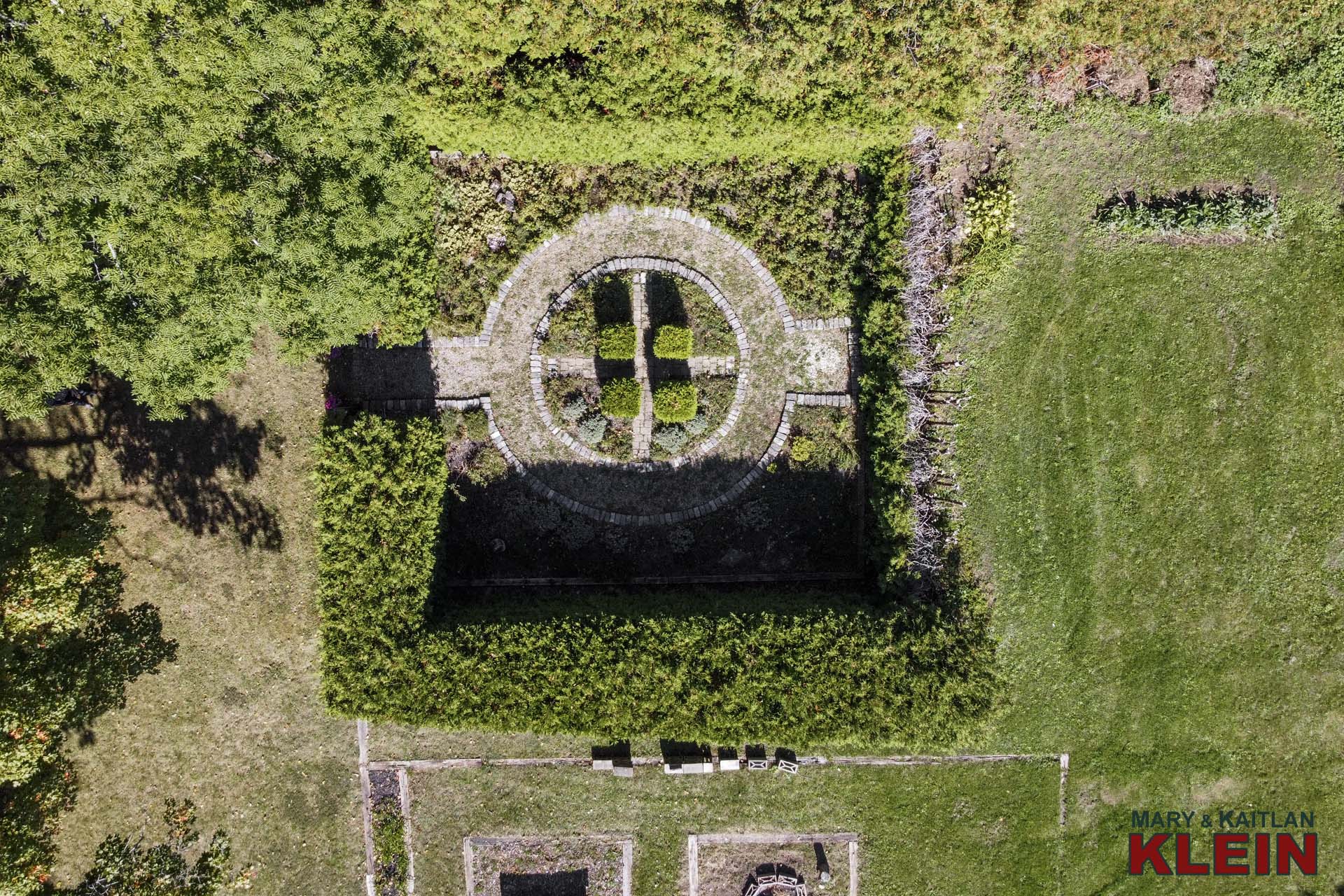 Sundial, herb garden 