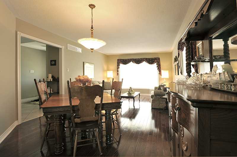 open concept dining, living
